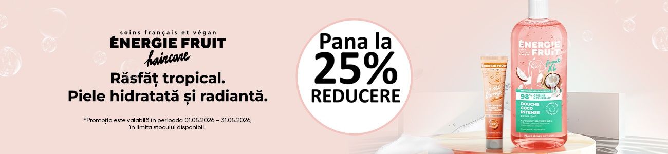 Energie Fruit Pana la 25% Reducere Mai