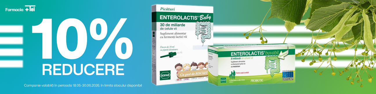 Enterolactis 10% Reducere Mai-Iunie