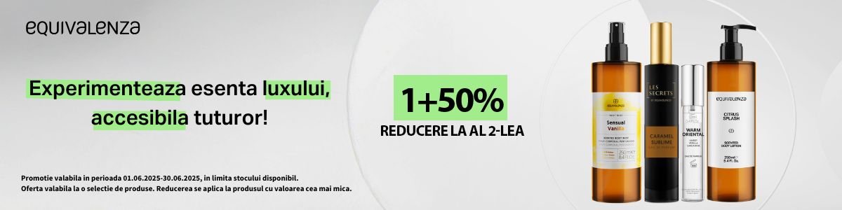 Equivalenza 1+50% Reducere la al 2-lea Iunie