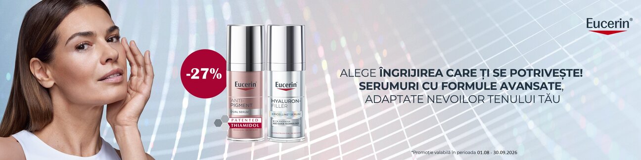 Eucerin 27% Reducere August-Septembrie