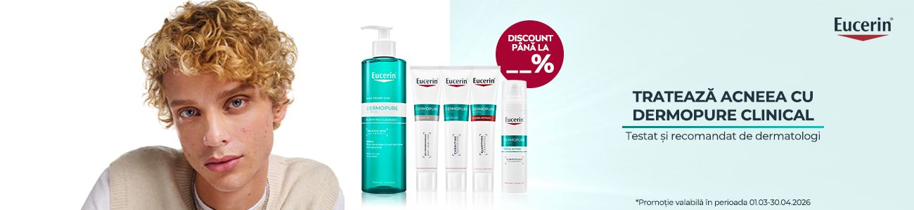 Eucerin Dermo-Pure 25% Reducere Martie-Aprilie