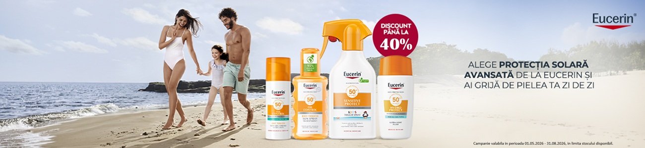 Eucerin Sun Pana La 40% Reducere Mai-August