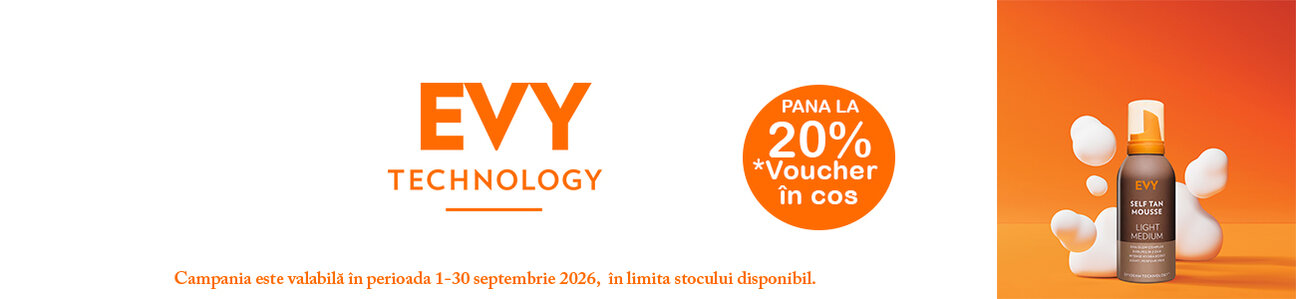 EVY TECHNOLOGY Pana la 20% Voucher in cos Septembrie