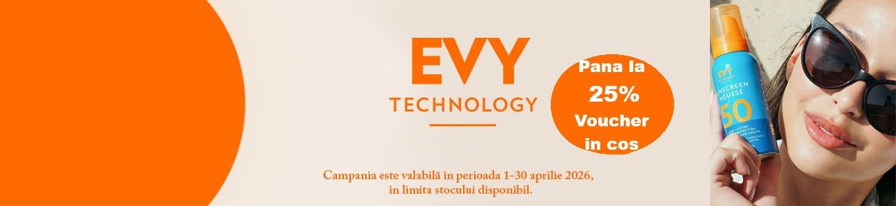 Evy Technology Pana la 25% Voucher in cos Aprilie