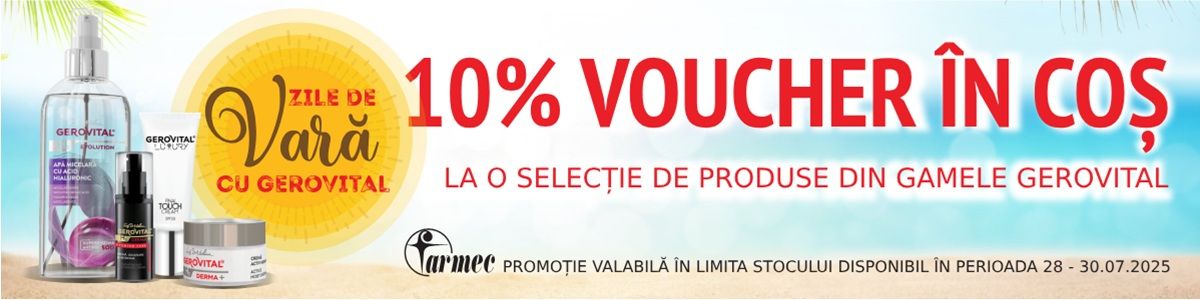Farmec 10% Voucher in cos Iulie