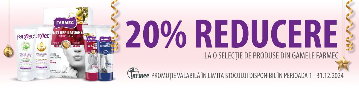 Farmec 20% Reducere Decembrie