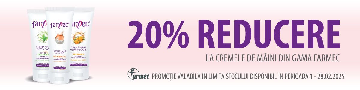 Farmec 20% Reducere Februarie 