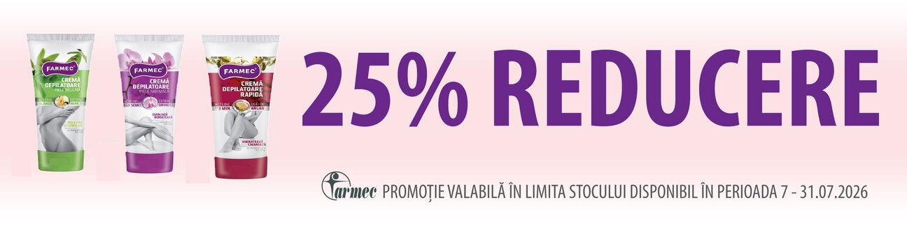 Farmec 25% Reducere Iulie