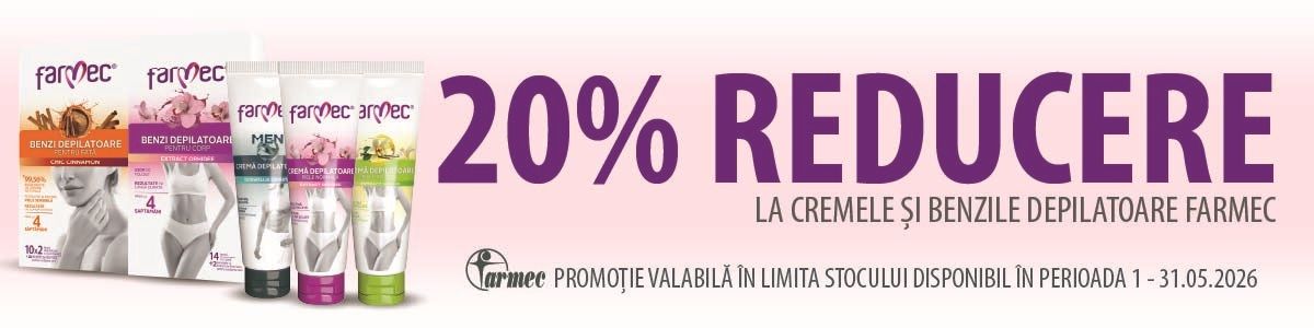 Farmec Depilatoare 20% Reducere Mai