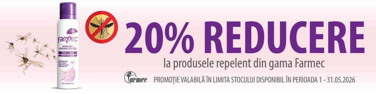 Farmec Repelent 20% Reducere Mai