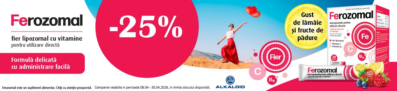 Ferozomal 25% Reducere Aprilie