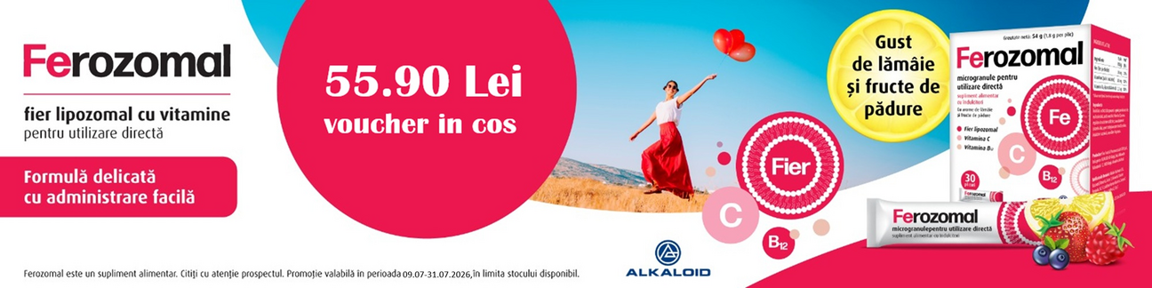 Ferozomal 55.90 Lei  Voucher In Cos iulie