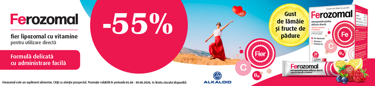 Ferozomal 55% Reducere Iunie