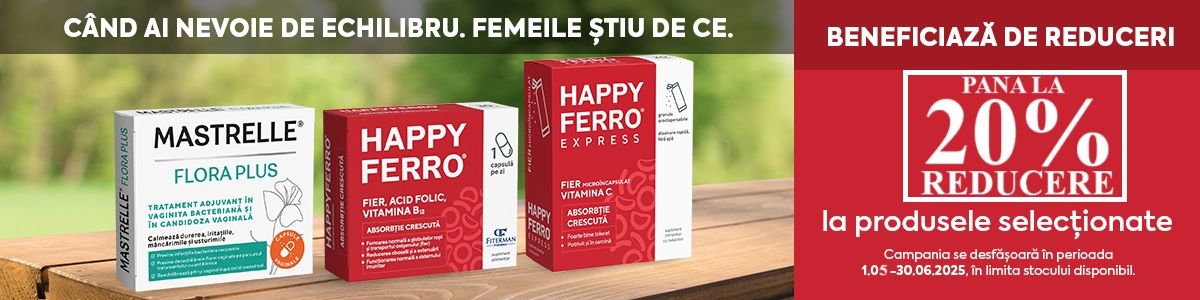 Fiterman Pana la 20% Reducere Mai-Iunie