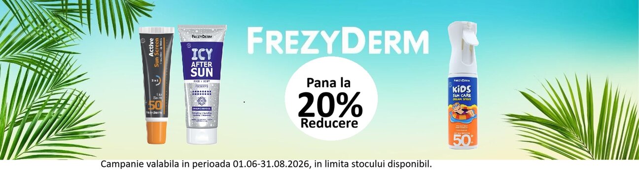 Frezyderm Pana la 20% Reducere Iunie-August