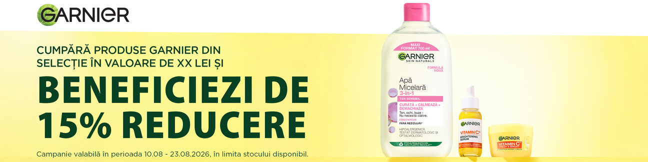 Garnier 15% Reducere August