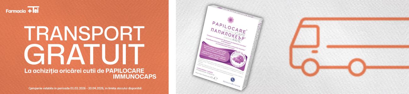 Gedeon Papilocare  Immunocaps Transport Gratuit Martie-Aprilie