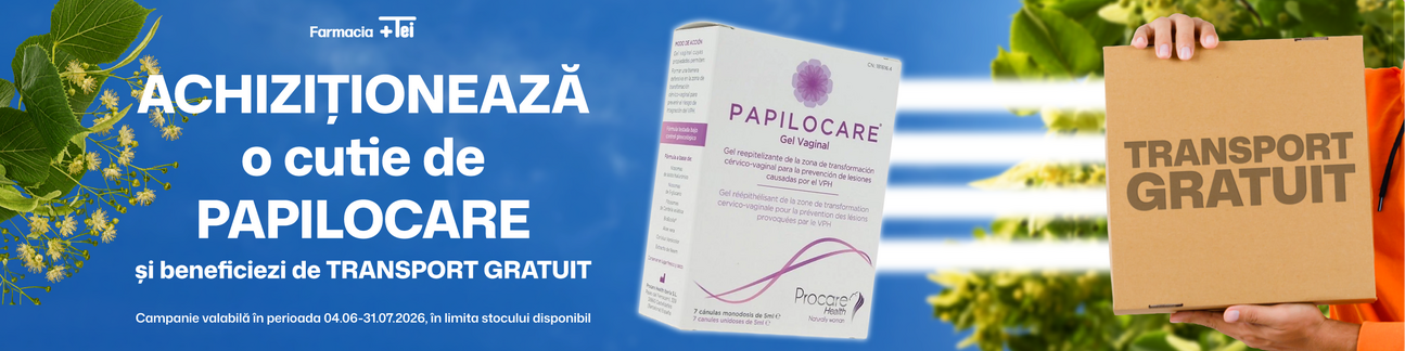 Gedeon Papilocare Transport Gratuit Iunie-Iulie