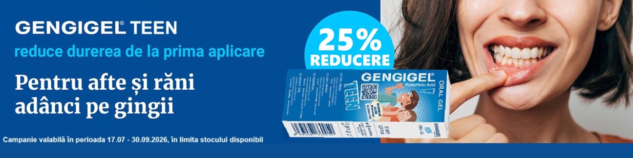 Gengigel 25% Reducere Iulie-Septembrie