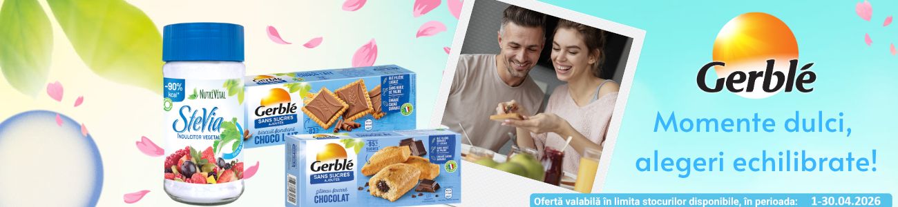 Gerble Pana la 18% Reducere Aprilie
