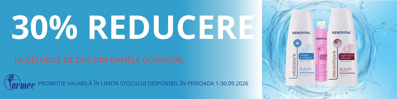Gerovital 30% Reducere Septembrie