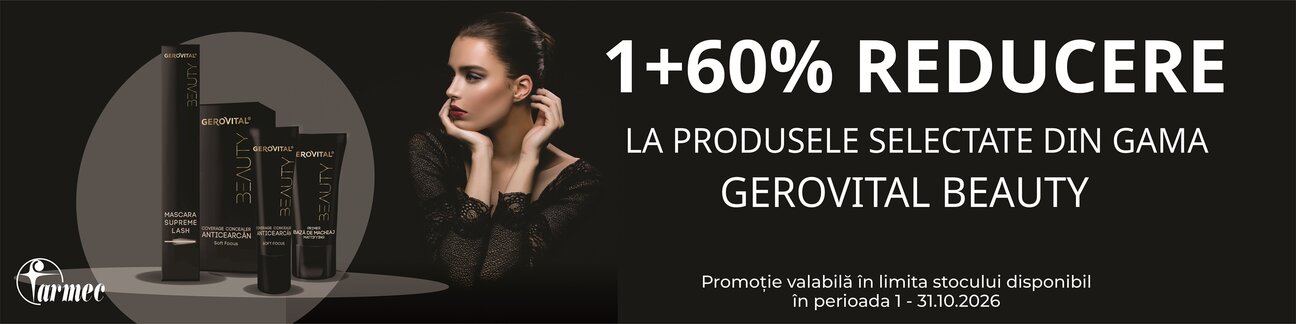 Gerovital Beauty 1+60% Reducere la al 2-lea Octombrie