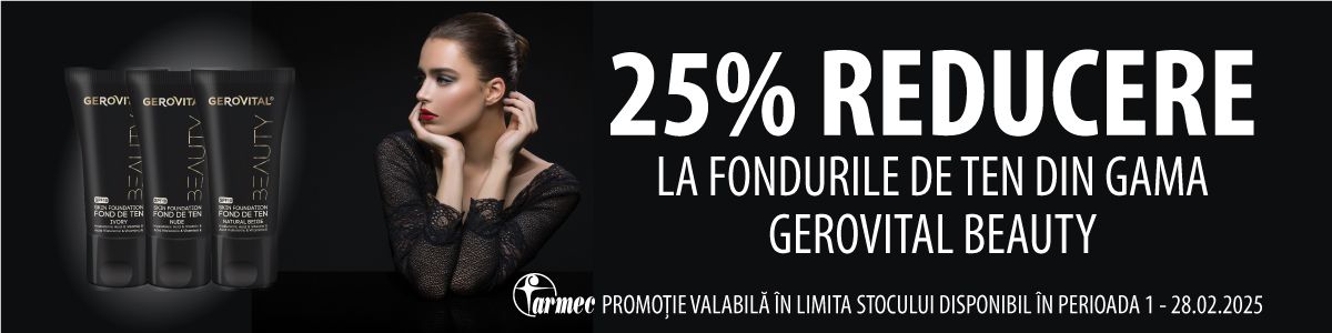 Gerovital Beauty 25% Reducere Februarie 