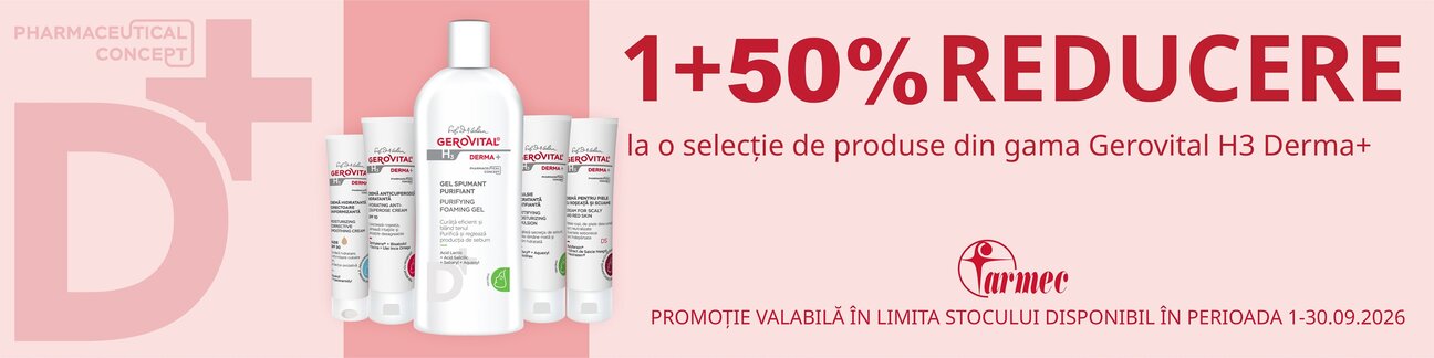 Gerovital H3 Derma+ 1+50% Reducere la al 2-lea Septembrie
