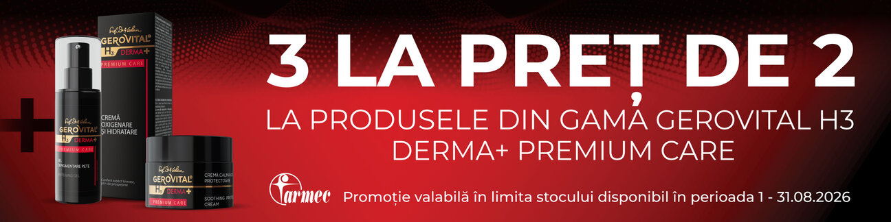 Gerovital GH3 Derma+ Premium Care 3 la pret de 2 August