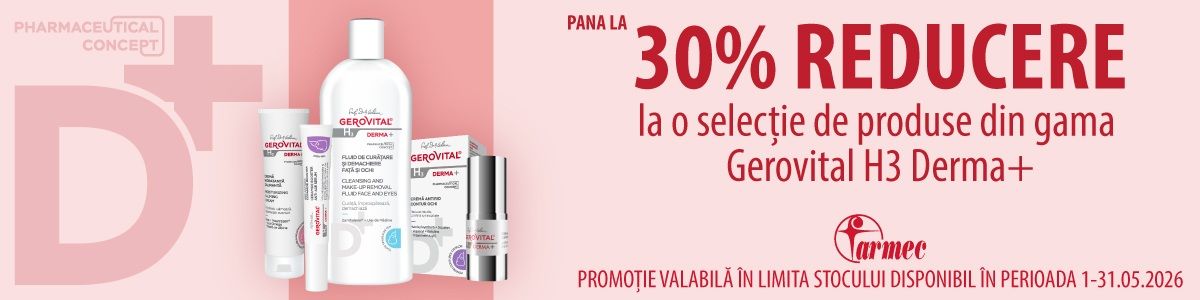 Gerovital H3 Derma+ Pana la 30% Reducere Mai