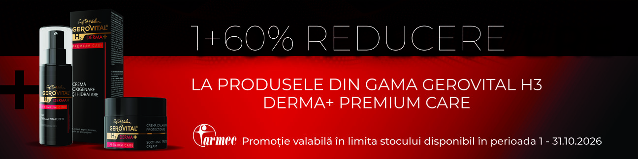 Gerovital H3 Derma+ Premium 1+60% Reducere la al 2-lea Octombrie