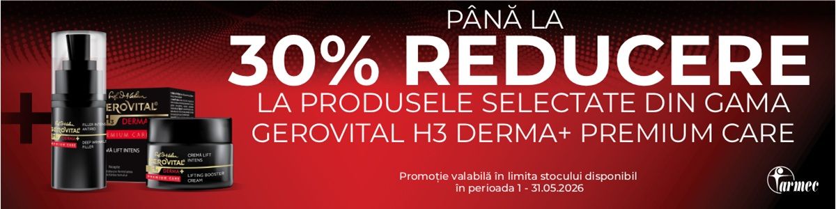 Gerovital H3 Derma+ Premium Care Pana la 30% Reducere Mai