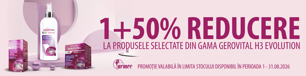 Gerovital H3 Evolution 1+50% Reducere la al 2-lea August
