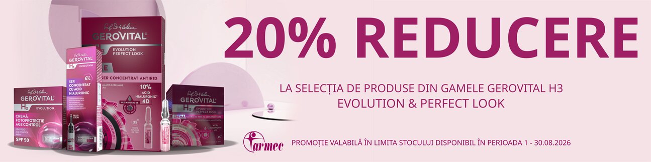 Gerovital H3 Evolution 20% Reducere Septembrie