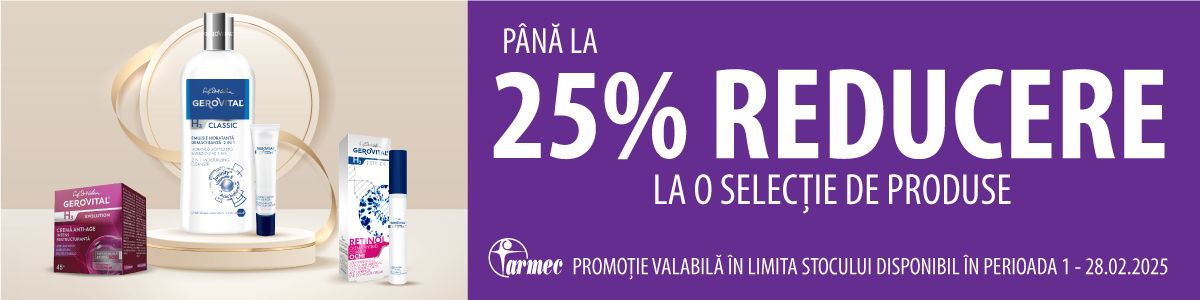 Gerovital H3 Pana La 25% Reducere Februarie