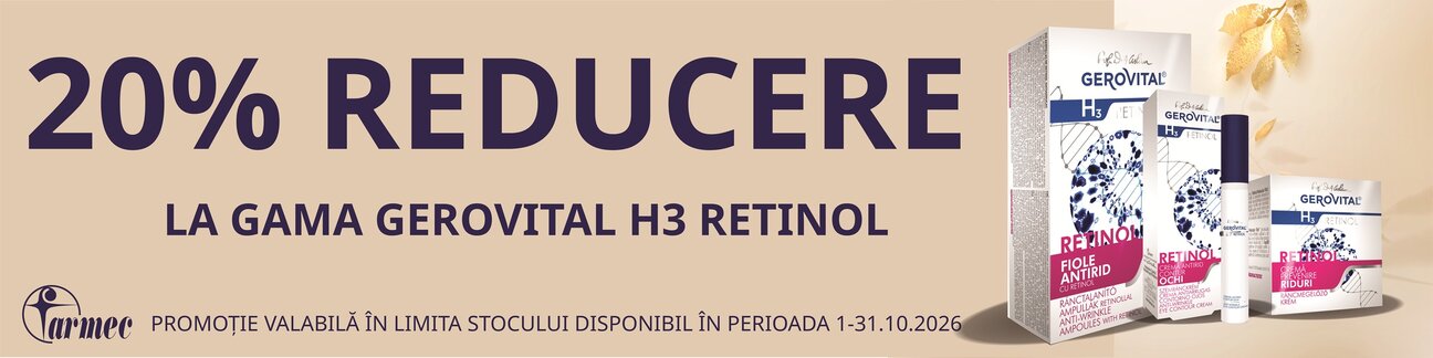 Gerovital H3 Retinol 20% Reducere Octombrie