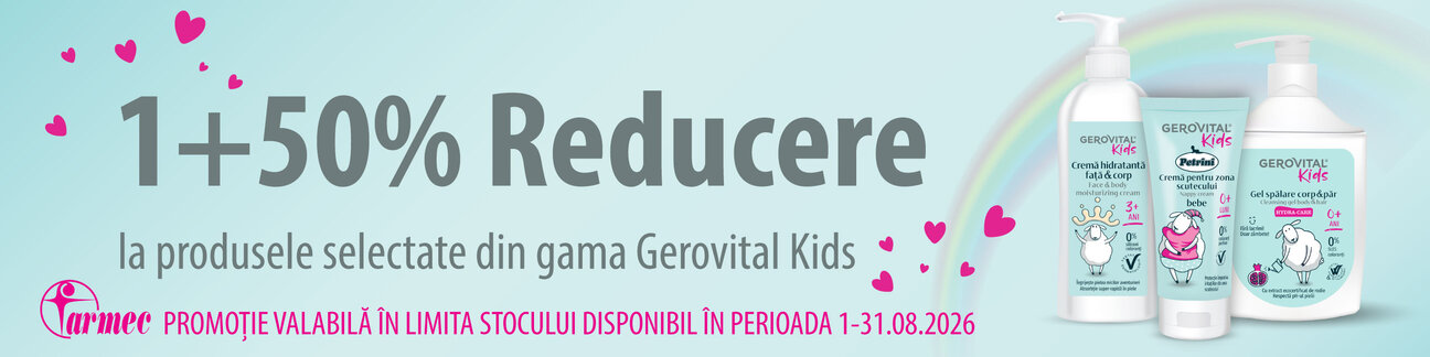 Gerovital Kids 1+50% Reducere la al 2-lea August