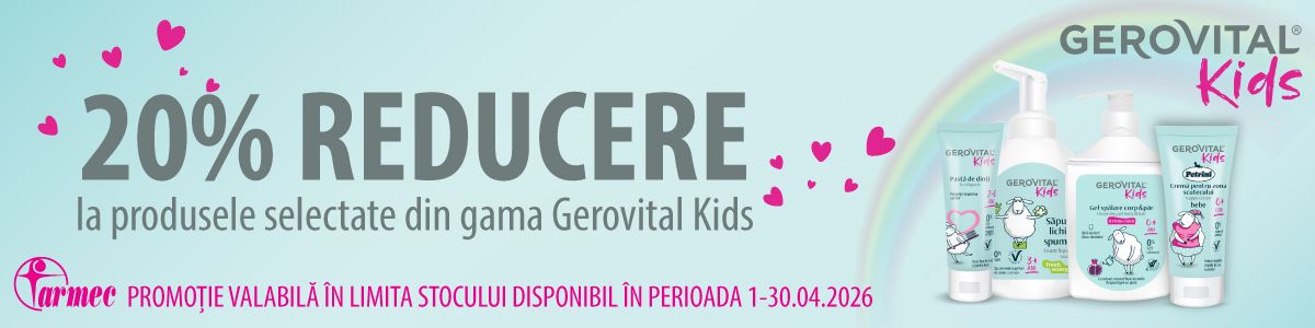 Gerovital Kids 20% Reducere Aprilie