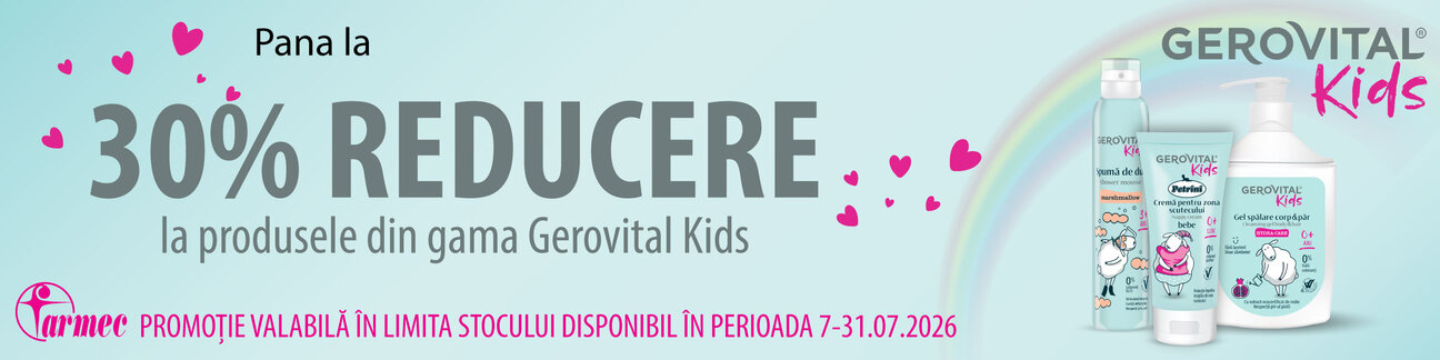 Gerovital Kids Pana la 30% Reducere Iulie