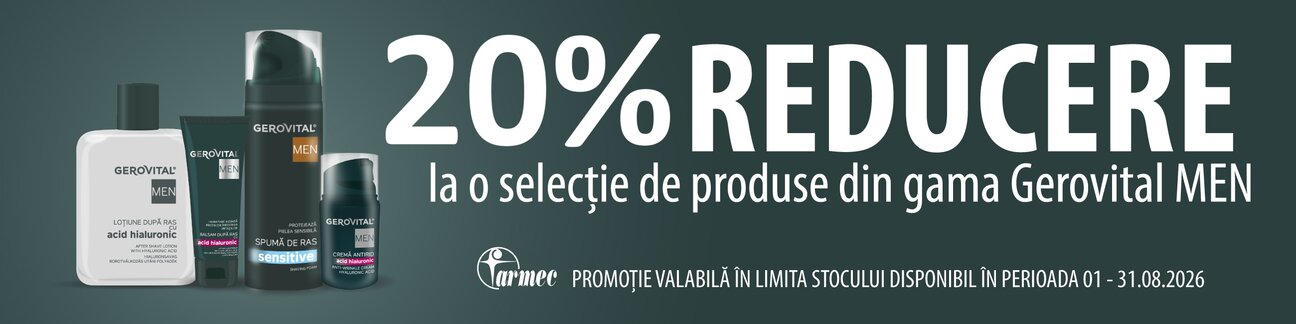 Gerovital Men 20% Reducere August