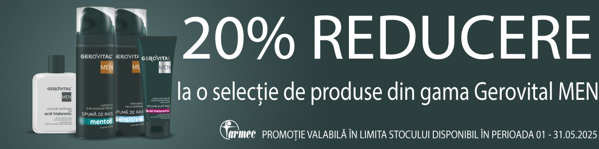 Gerovital Men 20% Reducere Mai