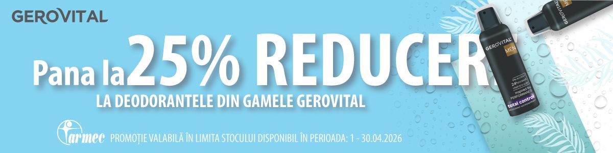 Gerovital Men Pana La 25% Reducere Aprilie
