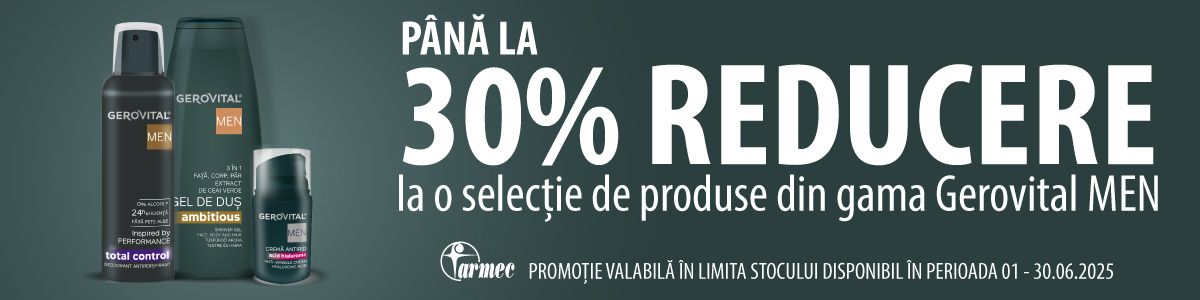 Gerovital Men Pana La 30% Reducere Iunie