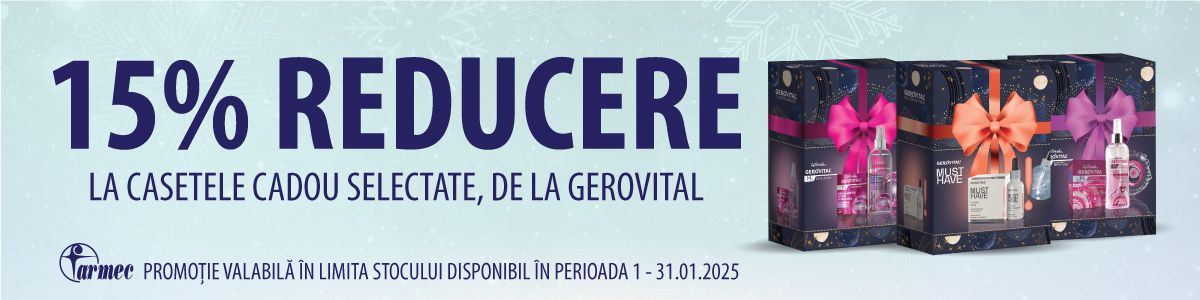 Gerovital Pachete 15% Reducere Ianuarie 