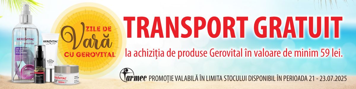 Gerovital Transport Gratuit Iulie