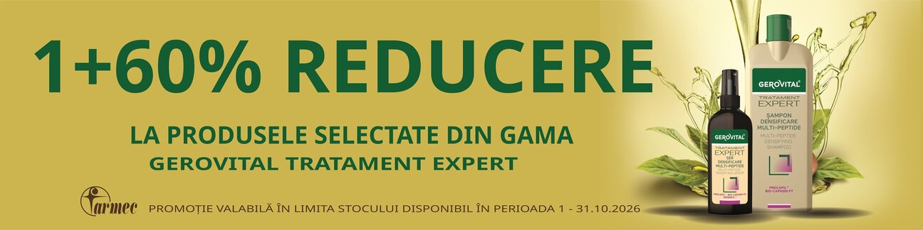 Gerovital Tratament Expert 1+60% Reducere la al 2-lea Octombrie