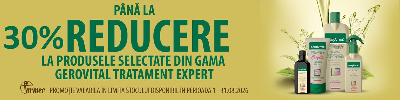 Gerovital Tratament Expert Pana la 30% Reducere August
