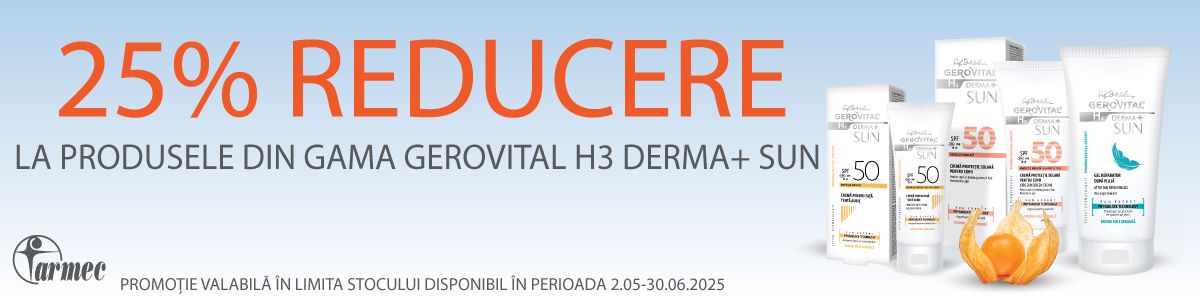 GH3 Derma Sun 25% Reducere Mai-Iunie