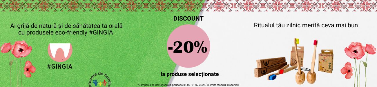 Gingia 20% Reducere Iulie