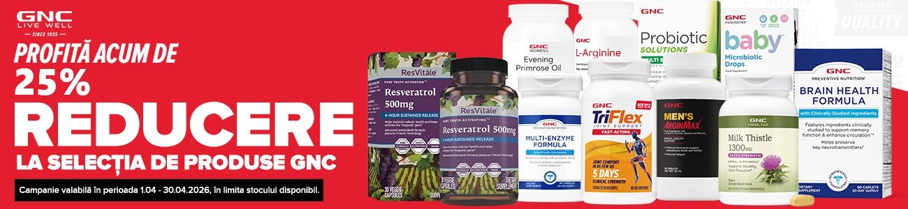 GNC 25% Reducere Aprilie